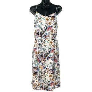 Zara Basic Floral Sheer Slip Dress Size Small